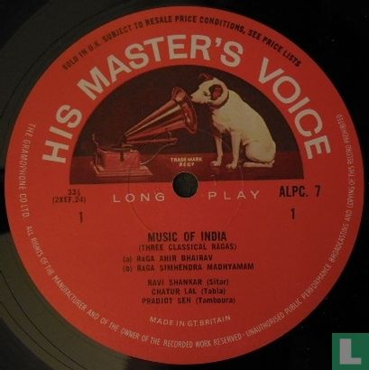 music of india (three classical ragas - Afbeelding 3
