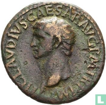 Empire Romain  AE29, As  (Claudius)  41-54 CE - Image 2
