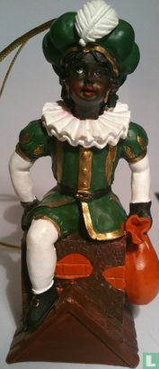 Zwarte Piet op schoorsteen - Afbeelding 1