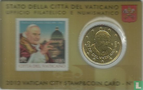 Vatican 50 cent 2013 (stamp & coincard n°4) - Image 1