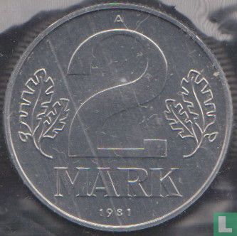 GDR 2 mark 1981 - Image 1