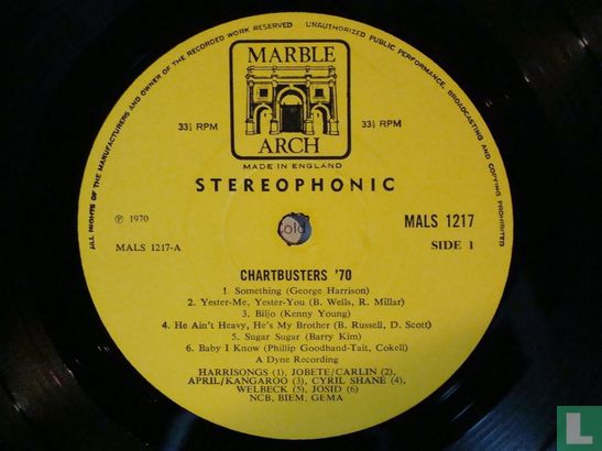 Chartbusters '70 - Afbeelding 3
