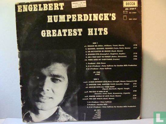 Engelbert Humperdinck's Greatest Hits - Afbeelding 2