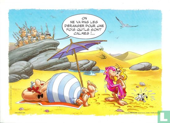 Astérix et Obelix sur la plage