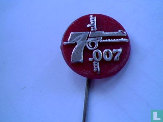 007 [silver on red]