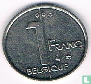 Belgien 1 Franc 1996 (FRA - Prägefehler) - Bild 1
