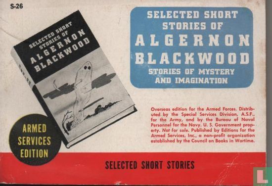 Selected short stories of Algernon Blackwood  - Afbeelding 1