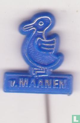 v. Maanen (duck) [silver on blue]