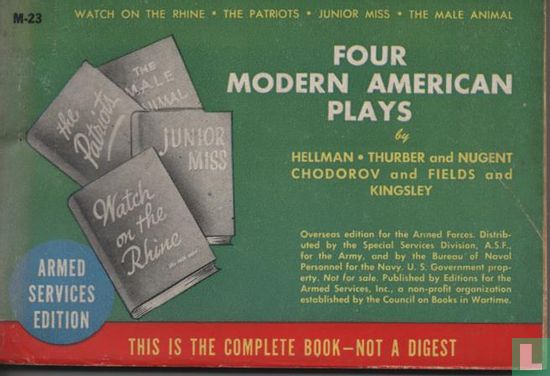 Four modern American plays  - Bild 1
