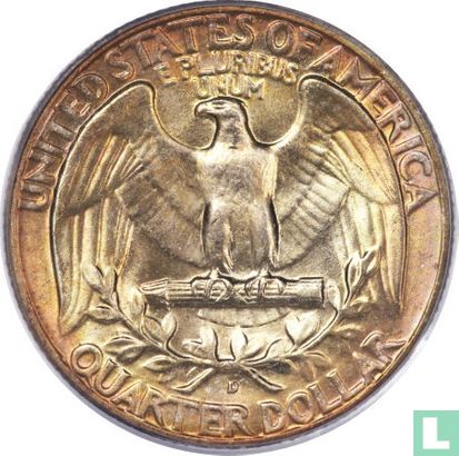 United States ¼ dollar 1956 (D) - Image 2