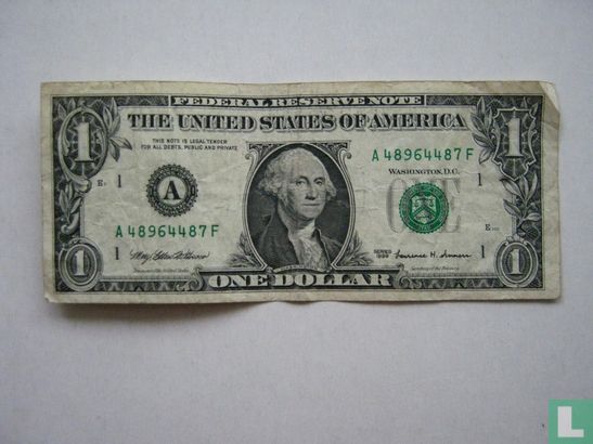 United States 1 dollar 1999 A - Image 1