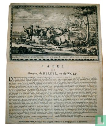 Fabel van de Koeyen, de Herder, en de Wolf - Image 1
