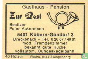 Zur Post - Gasthaus Pension - Peter Ackermann