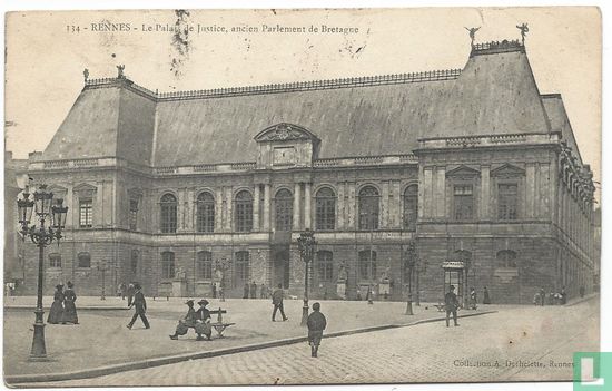 Rennes, Le Palais de Justice, ancien Parlement de Bretagne - Afbeelding 1