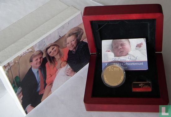 Netherlands 50 euro 2004 (PROOF) "Birth of Princess Catharina - Amalia" - Image 3