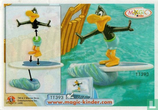 Daffy Duck  op 2-delige surfplank - Afbeelding 3