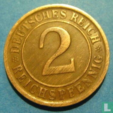 Deutsches Reich 2 Reichspfennig 1925 (D) - Bild 2