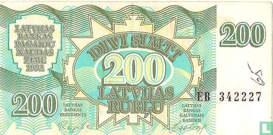 Latvia 200 rubli  - Image 1