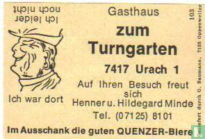 Gasthaus Zum Turngarten - Henner u, Hildegard Minde