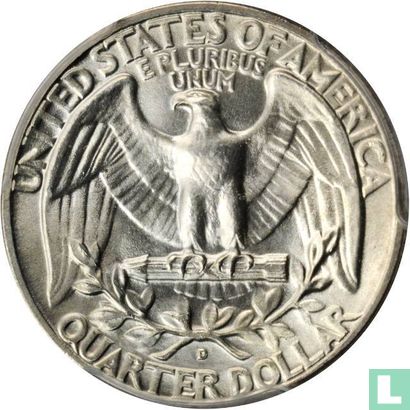 Verenigde Staten ¼ dollar 1951 (D) - Afbeelding 2