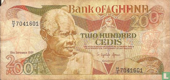 Ghana 200 Cedis 1991 - Image 1