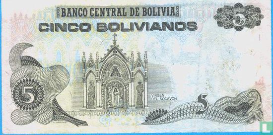 Bolivia 5 Bolivianos - Afbeelding 2