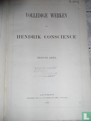 Volledige werken van Hendrik Conscience - deel 1 - Afbeelding 3