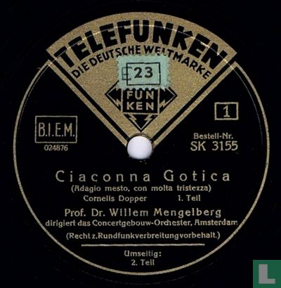 Ciaconna Gotica, 1. und 2. Teil - Afbeelding 1