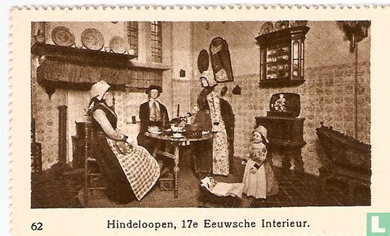 Hindeloopen, 17e Eeuwsche Interieur.