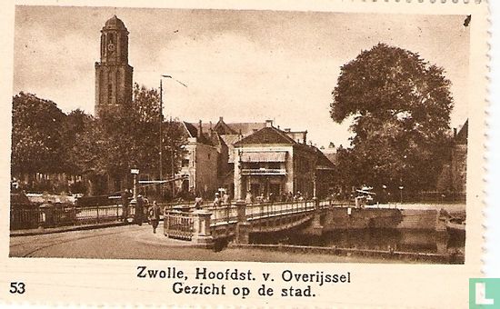 Zwolle, Hoofdst. v. Overijssel. Gezicht op de stad.