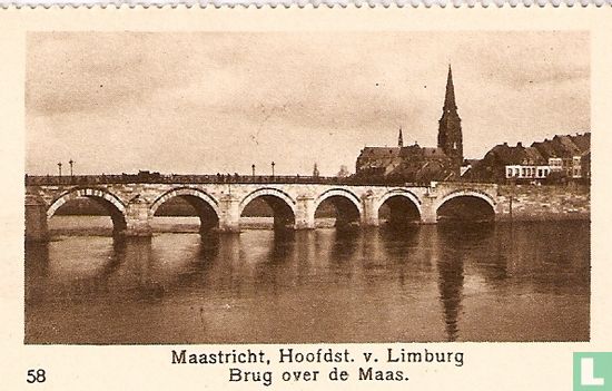 Maastricht, Hoofdst. v. Limburg. Brug over de Maas.