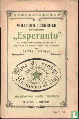 Volledig leerboek der wereldtaal Esperanto - Image 1