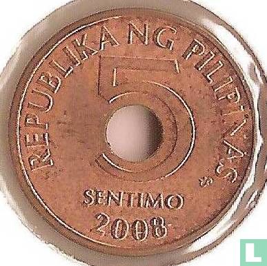 Filipijnen 5 sentimo 2008 - Afbeelding 1