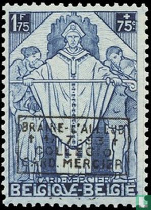 Kardinaal Mercier, met opdruk