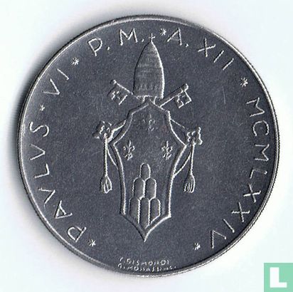 Vatican 100 lire 1974 - Image 1