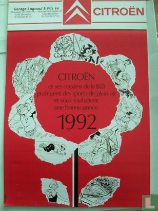 Citroen kalender 1992 - Image 1