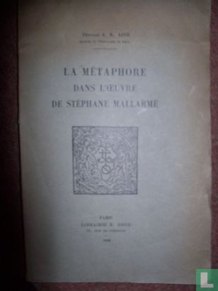 La Metaphore Dans l'Oeuvre de Stephane Mallarmé - Bild 1
