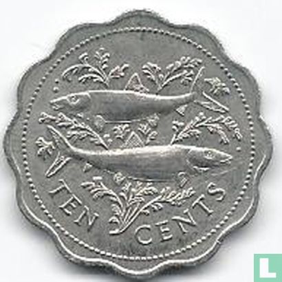 Bahamas 10 cents 1985 (without mintmark) - Image 2