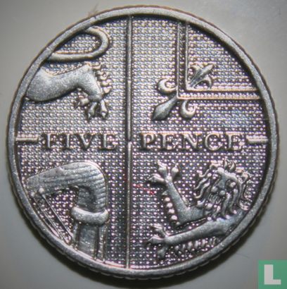 United Kingdom 5 pence 2013 - Image 2