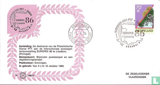 Stamp exhibition Europex 86 Lisbon