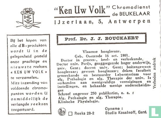 Prof. Dr. J. J. Bouckaert - Image 2