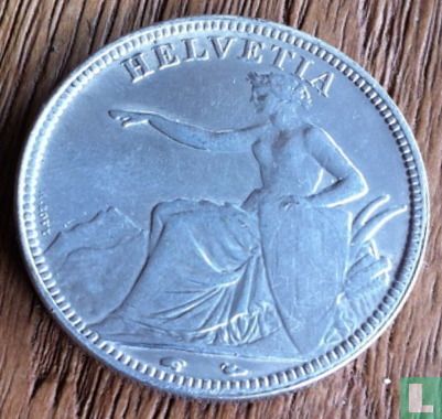Zwitserland 5 francs 1851 - Afbeelding 2