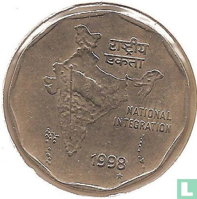 Inde 2 roupies 1998 (Taegu) - Image 1