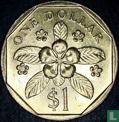 Singapour 1 dollar 1987 (aluminium-bronze) - Image 2