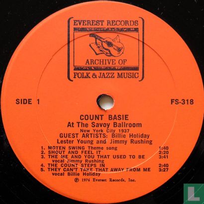 Count Basie at the Savoy Ballroom - Afbeelding 3
