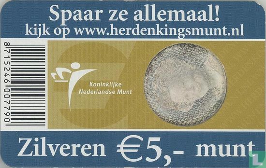 Netherlands 5 euro 2006 (coincard - KNM) "400th anniversary Birth of Rembrandt Harmenszoon van Rijn" - Image 2