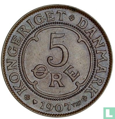 Dänemark 5 Øre 1907 - Bild 1