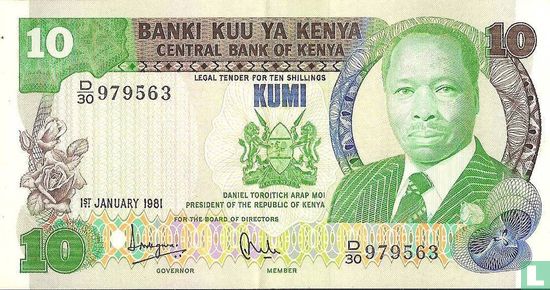 Kenya 10 Shillings - Afbeelding 1