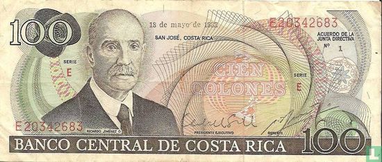 Costa Rica 100 colones 1983 - Afbeelding 1