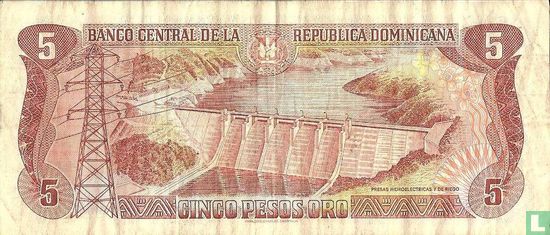 Dominican Republic 5 Pesos Oro 1996 - Image 2